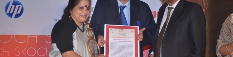 Punjab National Bank gets SKOCH FINANCIALINCLUSION AWARD – 2012 “