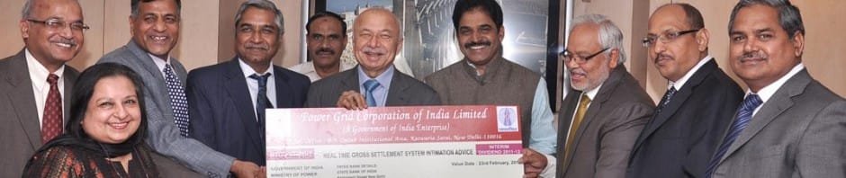 POWERGRID pays interim dividend of Rs. 370.38 Crore:Shri R.N.Nayak, CMD, POWERGRID..