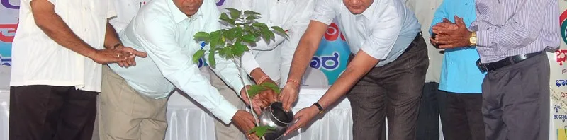 The Town Municipal President, Mudhol, Shri Raju Paloji inaugurating..