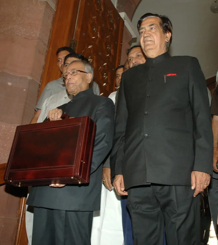 The Union Finance Minister, Shri Pranab Mukherjee arrives Parliament House..