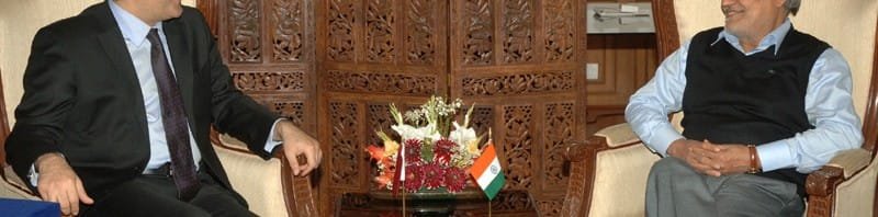 The Ambassador of Turkey, Mr. Burak Akcapar meeting the Union Minister for Road