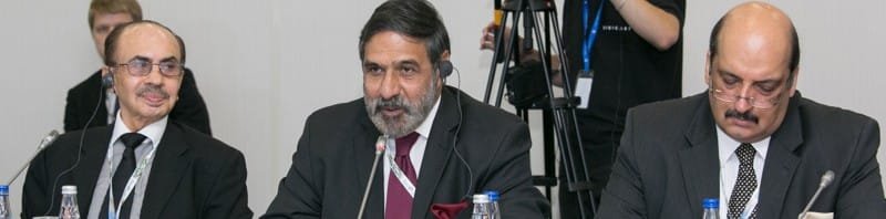 The Union Minister for Commerce & Industry and Textiles, Shri Anand....