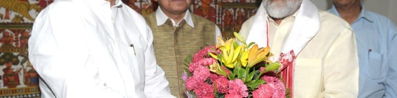 The Chief Minister of Assam, Shri Tarun Gogoi meeting the Deputy....