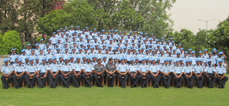 The Assam Riffles Contingent which left New Delhi for Haiti on June 27, 2012.