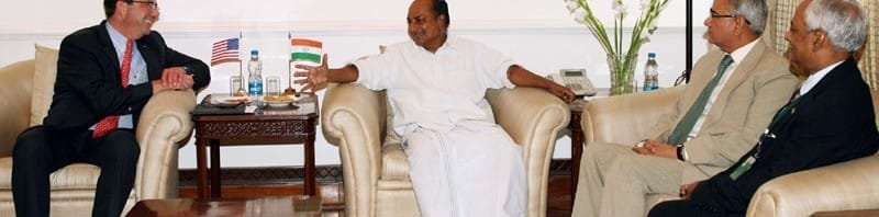 The US Deputy Secretary of Defence, Dr. Ashton Carter calling on the...