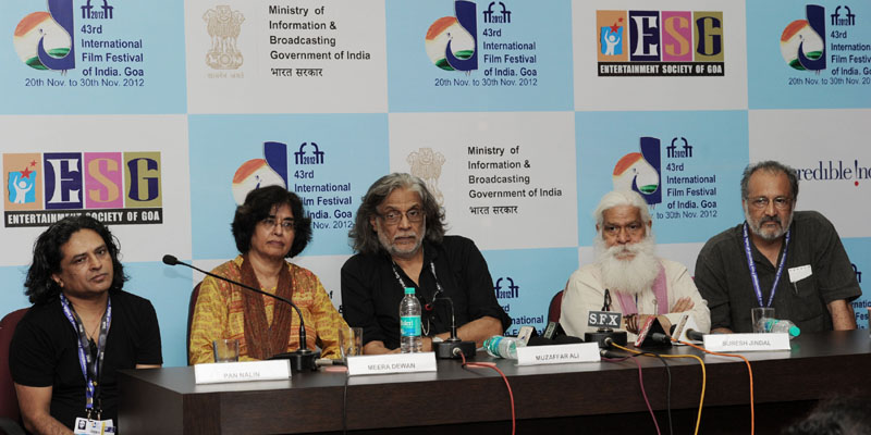 Press conference by Meera Deewan, Muzaffar Ali, Pan Nalin, Suresh Jindal,...