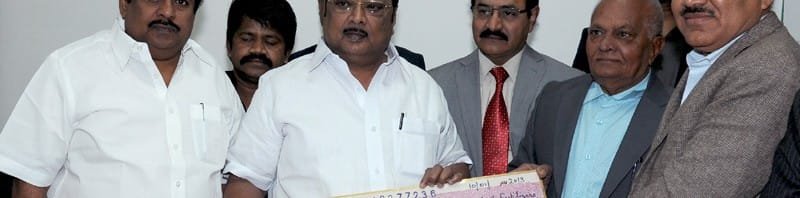 The Union Minister for Chemicals & Fertilizers, Shri M. K. Alagiri being presented...