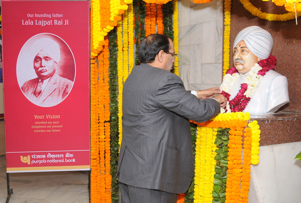 Punjab National Bank pays tribute to Lala Lajpat Rai Ji