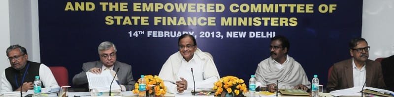 The Union Finance Minister, Shri P. Chidambaram addressing the...