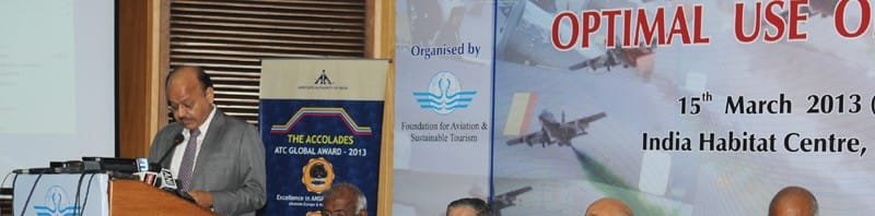 The Chairman, Airports Authority of India, Shri V.P. Agarwal addressing the...