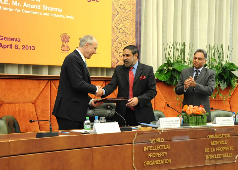 The Union Minister for Commerce & Industry and Textiles, Shri Anand Sharma...