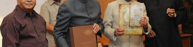 The Vice President, Shri Mohd. Hamid Ansari releasing a book entitled “A Leaf turns Yellow”...