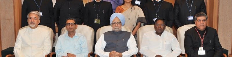 The Prime Minister, Dr. Manmohan Singh with the IAS Probationers, in New Delhi