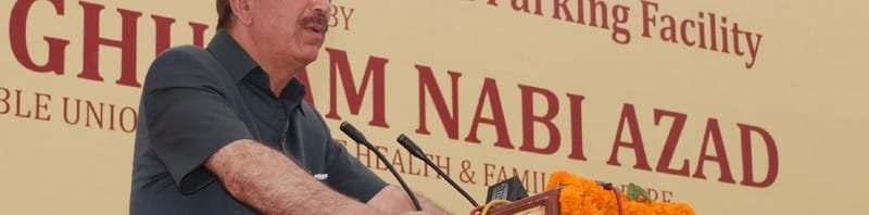 The Union Minister for Health and Family Welfare, Shri Ghulam Nabi Azad...