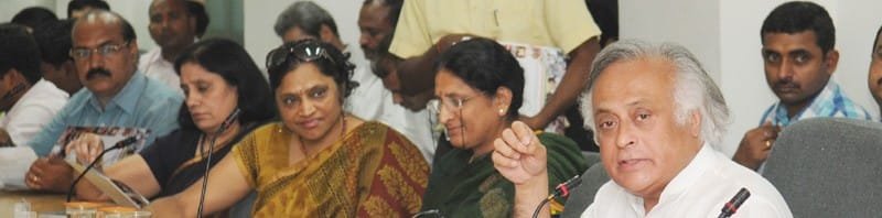 The Union Minister for Rural Development, Shri Jairam Ramesh addressing at the launch of...