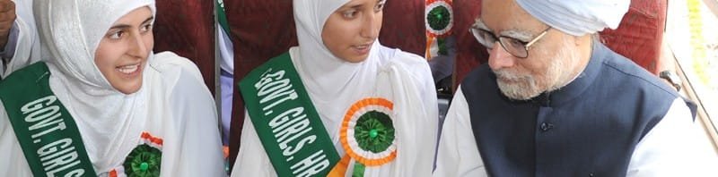 The Prime Minister, Dr. Manmohan Singh travelling in the train from Banihal to Qazigund...