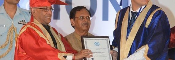 The President, Shri Pranab Mukherjee presented medals to the students at the...