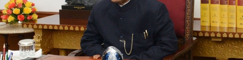 The President, Shri Pranab Mukherjee interacting with the Governors across the...