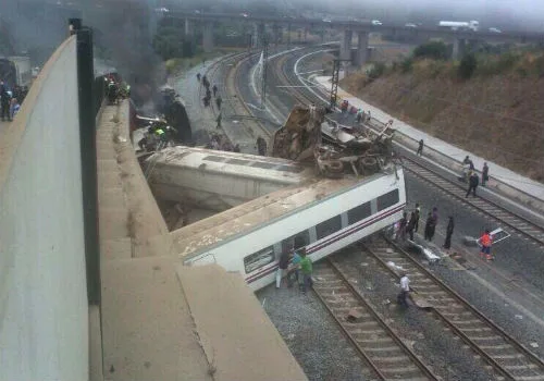 Europe worst rail disaster eight carriage train derails killing 80 people in pilgrimage destination…