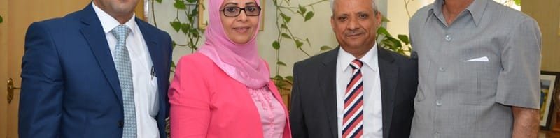 The Health Minister of Yemen, Dr. Ahmed Qasem AL-Ansi meeting the...