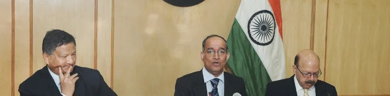 The Chief Election Commissioner, Shri V.S. Sampath at a meeting with the...
