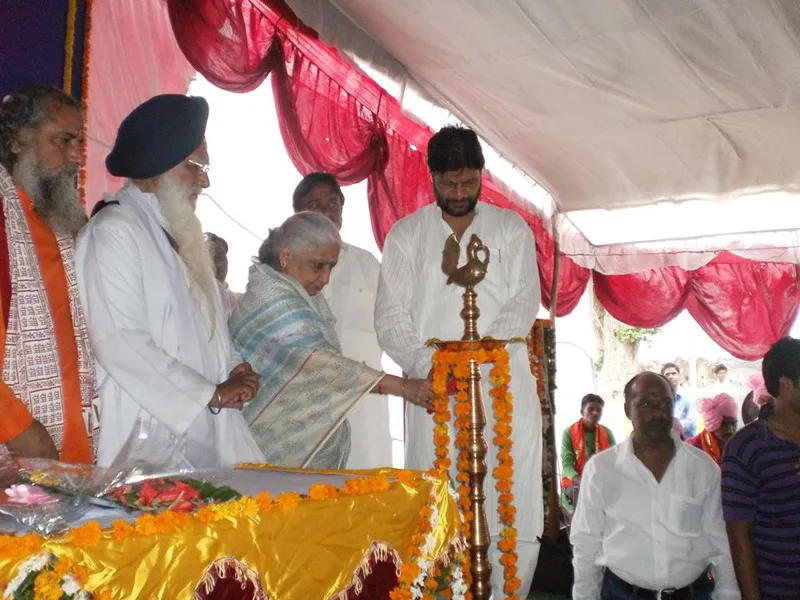 The Union Minister for Culture, Smt. Chandresh Kumari Katoch lighting the...