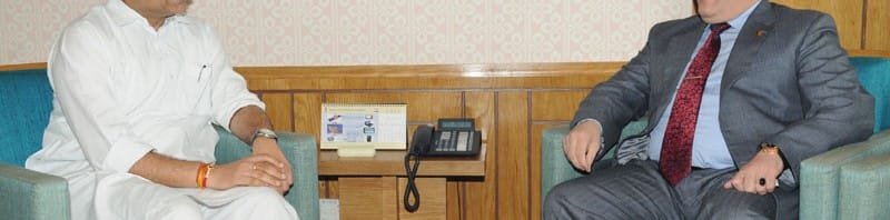 The Minister of Higher Education, Afghanistan, Mr. Obaidullah Obaid meeting the...