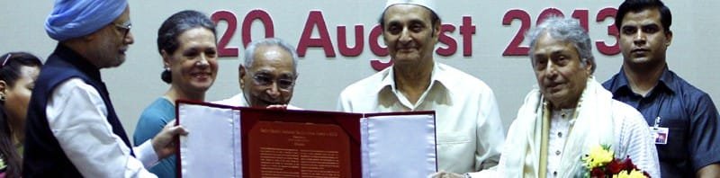 The Prime Minister, Dr. Manmohan Singh, the Chairperson, National Advisory Council...