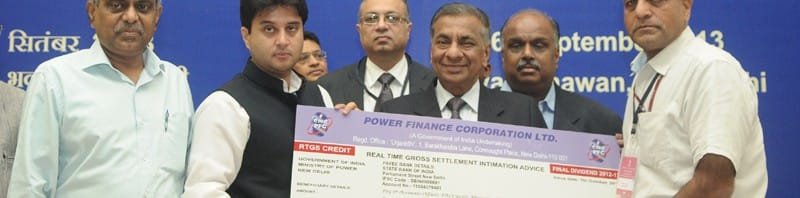 The CMD, Power Finance Corporation (PFC), Shri M.K. Goyal presenting a...
