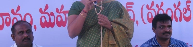 Smt. Maloth Kavitha, MLA, Mahabubabad addressing the gathering at the closing...