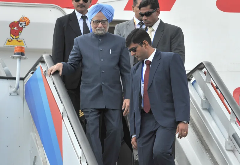 The Prime Minister, Dr. Manmohan Singh arrives at Pulkovo Airport, to attend the G-20…