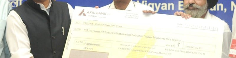 The CMD, SJVNL (Satluj Jal Vidyut Nigam Ltd.), Shri R.P. Singh presenting a...