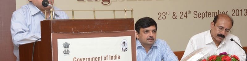 The Chairman, Staff Selection Commission, Shri A. Bhattacharyya delivering the...