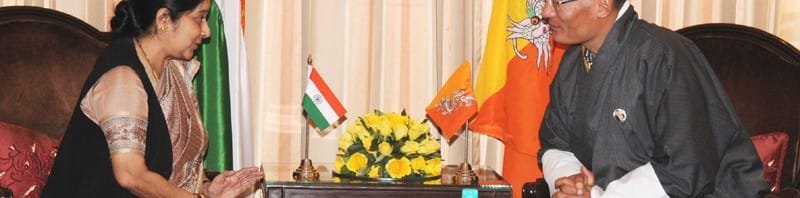 The Leader of Opposition in Lok Sabha, Smt. Sushma Swaraj meeting the...