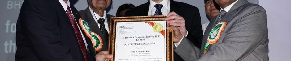 CMD BHEL HONORED WITH IET OUTSTANDING ENGINEER AWARD 2013