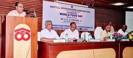 WORLD FOOD DAY CELEBRATED BY THE CENTRAL WAREHOUSING CORPORATION