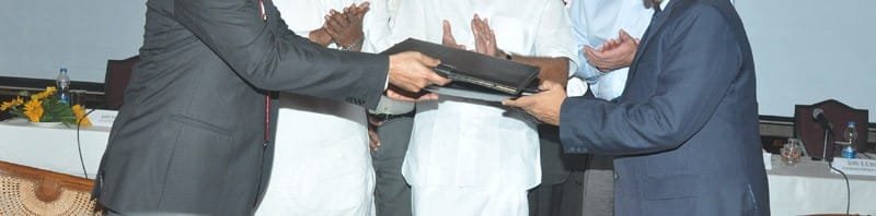 The Chairman, Paradip Port Trust, Shri S.S. Mishra and the Executive Director, GAIL,...