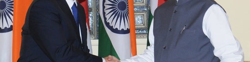 The Prime Minister, Dr. Manmohan Singh shaking hands with the Prime Minister of the...