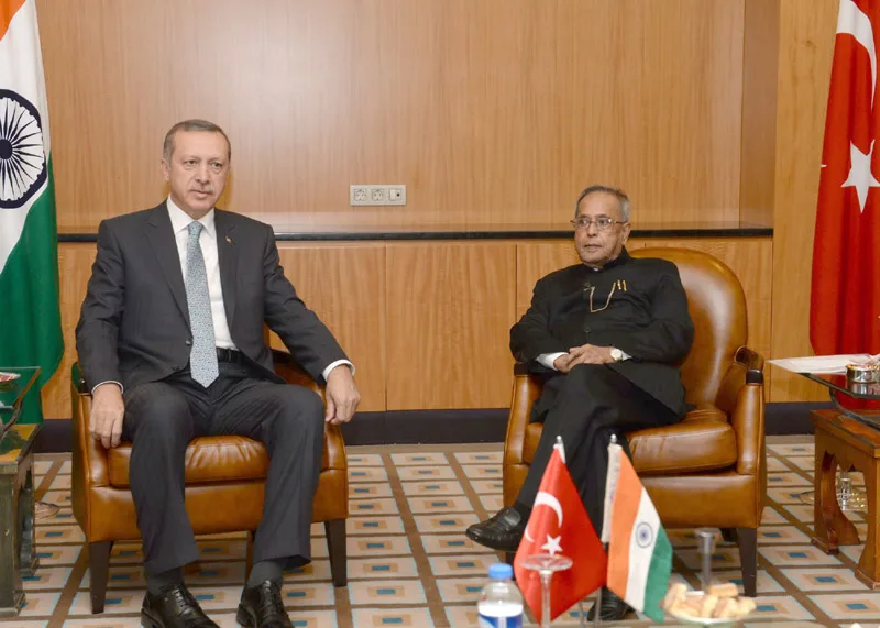 The Prime Minister of Turkey, Mr. Recep Tayyip Erdogan calling on the President,…
