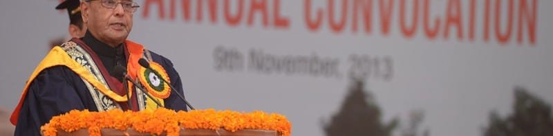 The President, Shri Pranab Mukherjee addressing at the 44th Annual Convocation of...