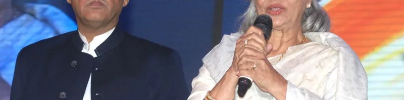 The first centenary award winner actress Waheeda Rehman addressing at the...