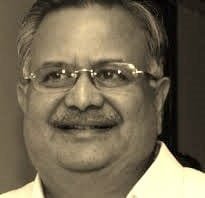 RAMAN SINGH FONDLY CALLED "CHAWAL WALE BABA" SWORN IN AS CM ,CHATTISGARH FOR THIRD CONSECUTIVE TIME.
