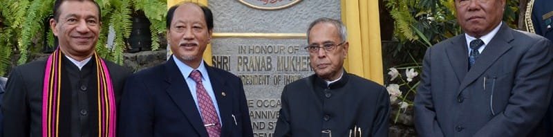 The President, Shri Pranab Mukherjee inaugurated the Nagaland State's Golden Jubilee...