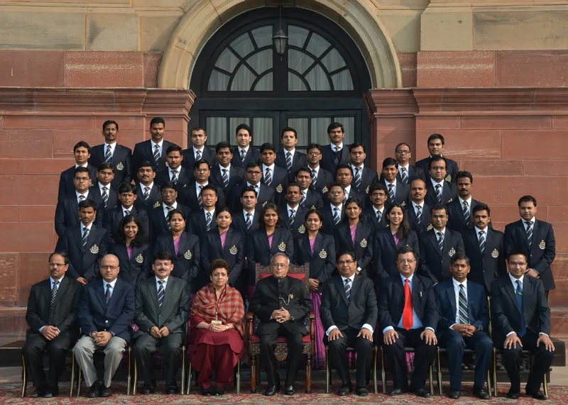 The President, Shri Pranab Mukherjee with the Probationers of 64th Batch of the…