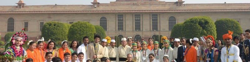 The President, Shri Pranab Mukherjee with the Tableaux Artistes,...