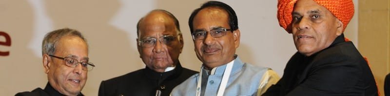 The President, Shri Pranab Mukherjee presented the Krishi Karman Awards 2012..