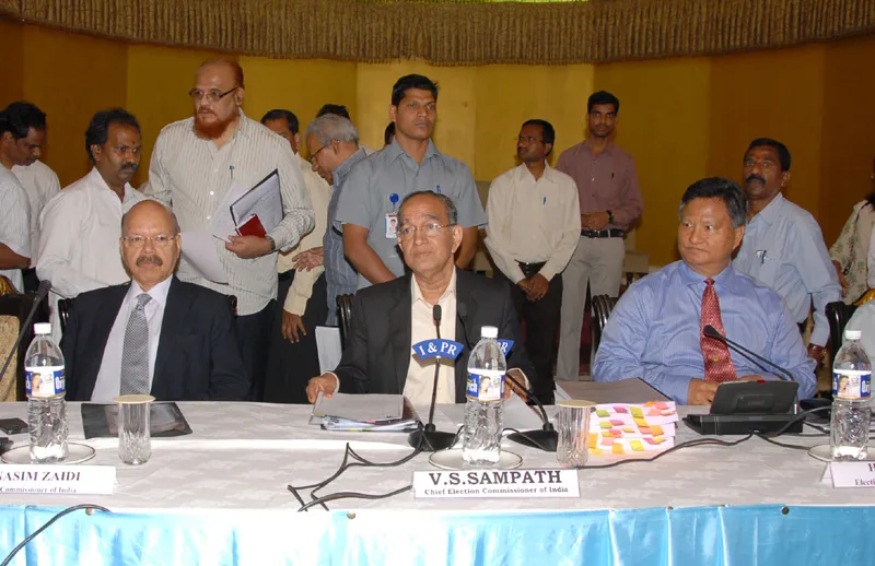 The Chief Election Commissioner, Shri V.S. Sampath alongwith the…