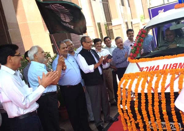 POWERGRID DONATES AMBULANCE UNDER ITS CSR PROGRAM