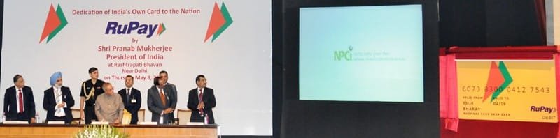 The President, Shri Pranab Mukherjee dedicating the ‘RuPay’ India’s own...