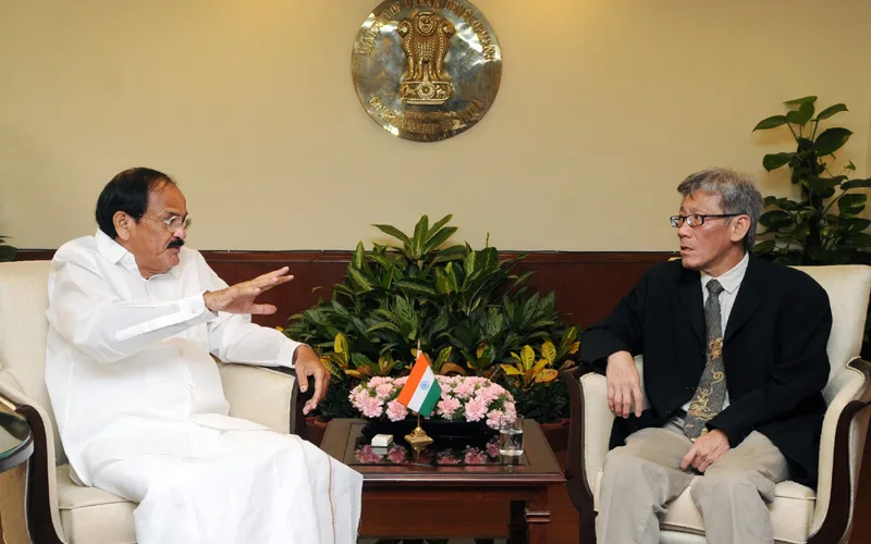 The Ambassador of Singapore to India, Mr. Lim Thuan Kuan meeting the...